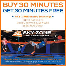 Skyzone My Macomb Coupons Trampoline Park Indoor Trampoline Sky Zone