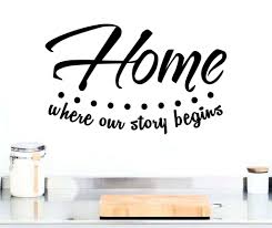 Home is where you keep your beer vintage metal sign. Home Where Our Story Begins Beautiful Wall Art Vinyl Decal For Wall Azvinylworks