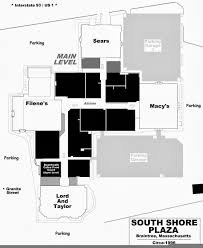 South Shore Plaza Plan 1996 Braintree Ma Braintree Plaza South Shore