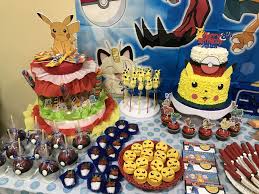 pokemon table dessert table decor event table pokemon table