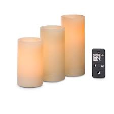 Light Illusions Led Pillar Trio Ivory Partylite Party Lite Candles Led Candles
