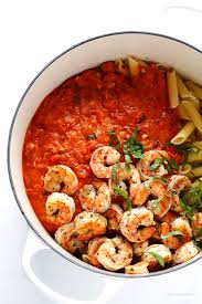 shrimp pasta with creamy tomato basil