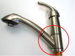 pull out kitchen faucet body became loose.