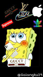 3.7 oz., 65% polyester, 35% viscose; Gucci X Spongebob Off 68