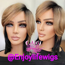 Sexy 2tone non lace bob wig