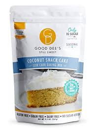 Best keto dairy free desserts from no sugar low carb chocolate pecan pie. Amazon Com Good Dee S Coconut Snack Cake Baking Mix Low Carb Keto Baking Mix 2g Net Carbs 12 Serving Sugar Free Gluten Free Dairy Free Diabetic Atkins Ww Friendly