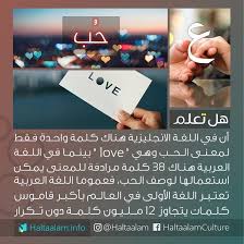 هل تعلم On Instagram في اللغة الانجليزية هناك كلمة واحدة فقط لمعنى الحب وهي Love بينما في اللغة العربية هناك 38 كلمة مرادفة Did You Know Words Knowledge