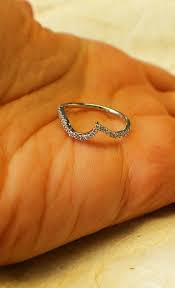 This Gently Curved Wedding Band Symbolizes A Heart That S Been Taken Curved Wedding Band Beautiful Jewelry Wedding Bands