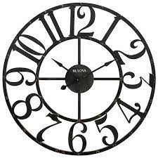 Something for everyone · top brands & styles · a zillion things home Bulova Clocks C4821 Gabriel 45 Inch Oversized Gallery Rustic Analog Wall Clock