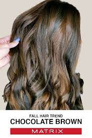 Fall Is The Best Time To Explore Chocolate Brown Hair Color Visit Www Matrix Com To Learn More A Fall Hair Brown Hair With Blonde Highlights Matrix Hair Color