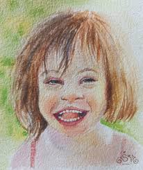 this little girl with Down syndrome and her smile like no other  💛🩷🩵💜💚🧡 🧡💚💜🩵🩷💛