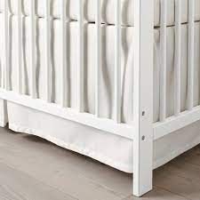 Thanks so much for watching! Lenast Crib Skirt Dotted White 28x52 Ikea