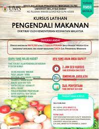 Food handling course (kursus pengendalian makanan) call now : Iklan Kursus Pengendalian Makanan Sekolah Latihan Pengendali Makanan Ums