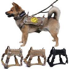 Tactical dog harness is specially engineered for walking, working, hunting. Military Tactical Dog Harness K9 Working Dog Vest Nylon Bungee Leash Lead Training Running For Medium Large Dogs German Shepherd Harnesses Aliexpress