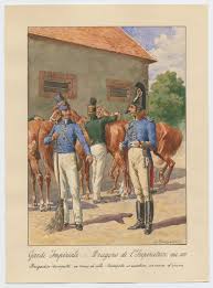 Géricault Officier De Chasseurs à Cheval De La Garde Impériale Chargeant Garde Imperiale Dragons De L Imperatrice 1806 1815 Brigadier Trompette En Tenue De Ville Dragons Guerres Napoleoniennes Imperiale