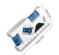 Pequeño nivelador multifuncional – Herramienta de medición de burbujas | Herramienta de nivelación duradera para carpintería, mejora del hogar y ...