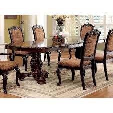 Furniture Of America Oskarre Formal Brown Cherry 108 Inch Dining Table Formaldiningrooms Dining Table Furniture Of America Furniture