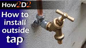 Now the simple process is complete and you are ready to use the hose as soon as you turn on the kitchen faucet. How To Install Outside Tap Fitting Plumbing Garden Tap Video Youtube