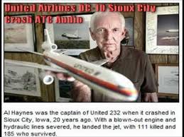 United airlines flight 232 was a regularly scheduled united airlines flight from denver to chicago, continuing to. United Airlines Flight 232 Dc 10 Crash Cockpit Audio Sioux City Iowa Capt Al Hayes Sioux City Iowa Sioux City United Airlines