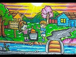 Gambar lingkungan sehat di rumah gambar con source: Cara Menggambar Tema Lingkungan Sehat Cara Gradasi Warna Oilpastel Youtube