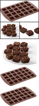 Mini Party Treat Cookie Tray Silicone Brownie Pan Squares Baking Mold 24 Cavity Ebay Baking Molds Silicone Molds Baking Mini Brownie Bites