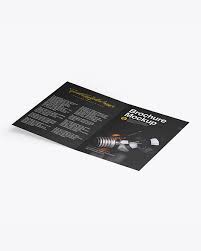 Brochure Mockup In Stationery Mockups On Yellow Images Object Mockups