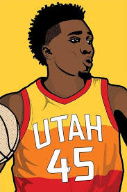 Donovan Mitchell Canvas Print Donovan Mitchell Nba Basketball Art Nba Artwork