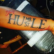 Connect with them on dribbble; Illestratedink Stay Humble Hustle Hard Tattoo Session Facebook