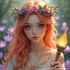 lily field in the backround Prompts