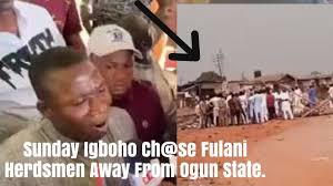 Why i didn't join sunday igboho's yoruba nation protests, by gani adams. Fulani Herdsmen On The Run In Ogun State As Sunday Igboho Storm Youtube