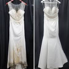 After your wedding discover our wedding dress preservation service in paris: Wedding Dress Restoration Gallery Mud Grass Wine Food Stains