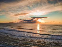 Ocean sunset sky clouds peacful flying birds. Ocean Sunset Clouds Picography Free Photo