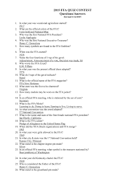 Who wrote the ffa creed? 2015 Ffa Quiz Contest Questions Answers