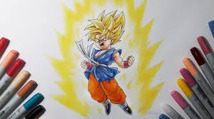 Follow along with our easy step by step drawing lessons. Drawing Kid Goku Super Saiyan Dragon Ball Gt Youtube