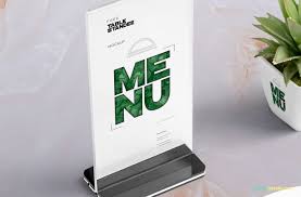 Free Table Menu Mockup Scene Zippypixels Menu Mockup Standee Design Mockup