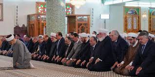 الرئيس الأسد يؤدي صلاة عيد الفطر في رحاب جامع السيد الرئيس حافظ الأسد بدمشق S A N A