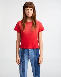 Eileen fisher combines two chic basics into one look for effortless dressing. The Re Done Jersey Knit Tops Collection The Yes