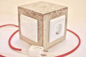 Wire the other outlet directly to the power source. Diy Concrete Lamp With Switch And Power Outlet Concrete Lamp Concrete Diy Concrete Light
