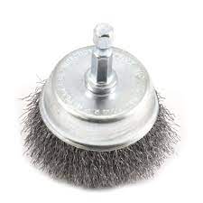 Forney 2 In X 1 4 In Hex Shank Fine Crimped Wire Cup Brush 72730 The Home Depot Forney Diy Modern Furniture Wire Brushes
