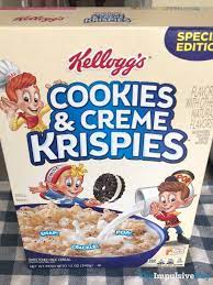 Spotted Kellogg S Special Edition Cookies Creme Krispies Cereal Rice Krispie Treats Oreo Wafers Cereal