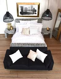 Hamptons Bedroom Set Modern Miniature 1 12 Dolls House Faux Etsy Barbie Bedroom Hamptons Bedroom Dolls House Interiors