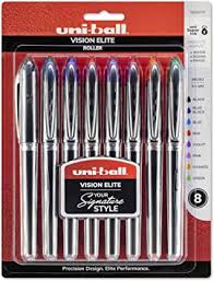 Free shipping on orders over $25.00. Amazon Com Uni Ball Vision Elite Rollerball Pens Micro Point 0 5mm Assorted Colors 8 Count Office Products