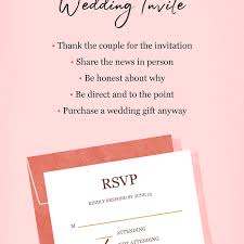 I had already made a plan with my mom to attend your marrige function. When Is It Okay To Rsvp No To A Wedding