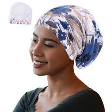 Silk sleep cap will keep your hair protected while you catch some much needed beauty sleep. Satin Lined Sleep Cap Silk Feel Sleeping Bonnet Hair Wrap For Women Fri Afrikrea