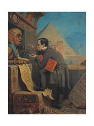 France Chalon Sur Saone Ironic Portrait Of Francois Chabas Expert On Egyptian Hieroglyphs Giclee Print Art Com In 2020 Egyptian Hieroglyphics Giclee Print Egyptian
