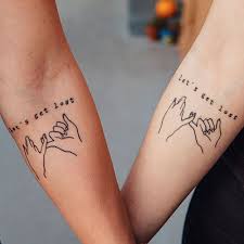 In general, tattoos for best friends are two related parts of a single image. Matching Pinky Promise Tattoo Ideas Matching Best Friend Tattoos For Women Cute Matching Tattoo Designs And Ideas Cute Couple Tattoos Promise Tattoo Tattoos