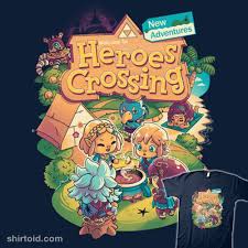 Heroes Crossing Legend Of Zelda Breath Day Of The Shirt Zelda Funny