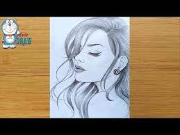 Farjana Drawing Academy Youtube Cool Pencil Drawings Girl Drawing Sketches Dark Art Drawings