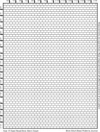 Brick Stitch Bead Patterns Journal Size 15 Seed Bead Brick