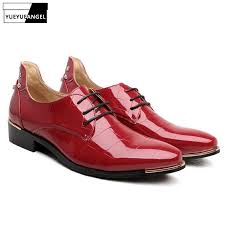 Herren schnürhalbschuhe sind die wichtigste gruppe der herrenschuhe. Fruhling Glanzenden Pu Leder Kleid Formale Schuhe Herren Spitze Zehen Patent Leder Business Hochzeit Schuhe Mannlichen Oxfords Schuhe Rot Blau Shoes Men Shoes Men Businessshoes Red Aliexpress